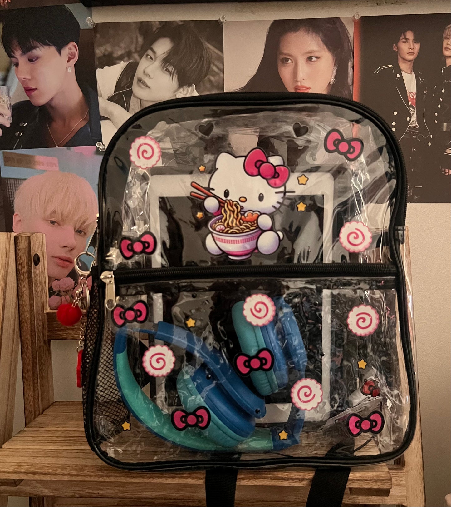 Kitty Themed Transparent Bag