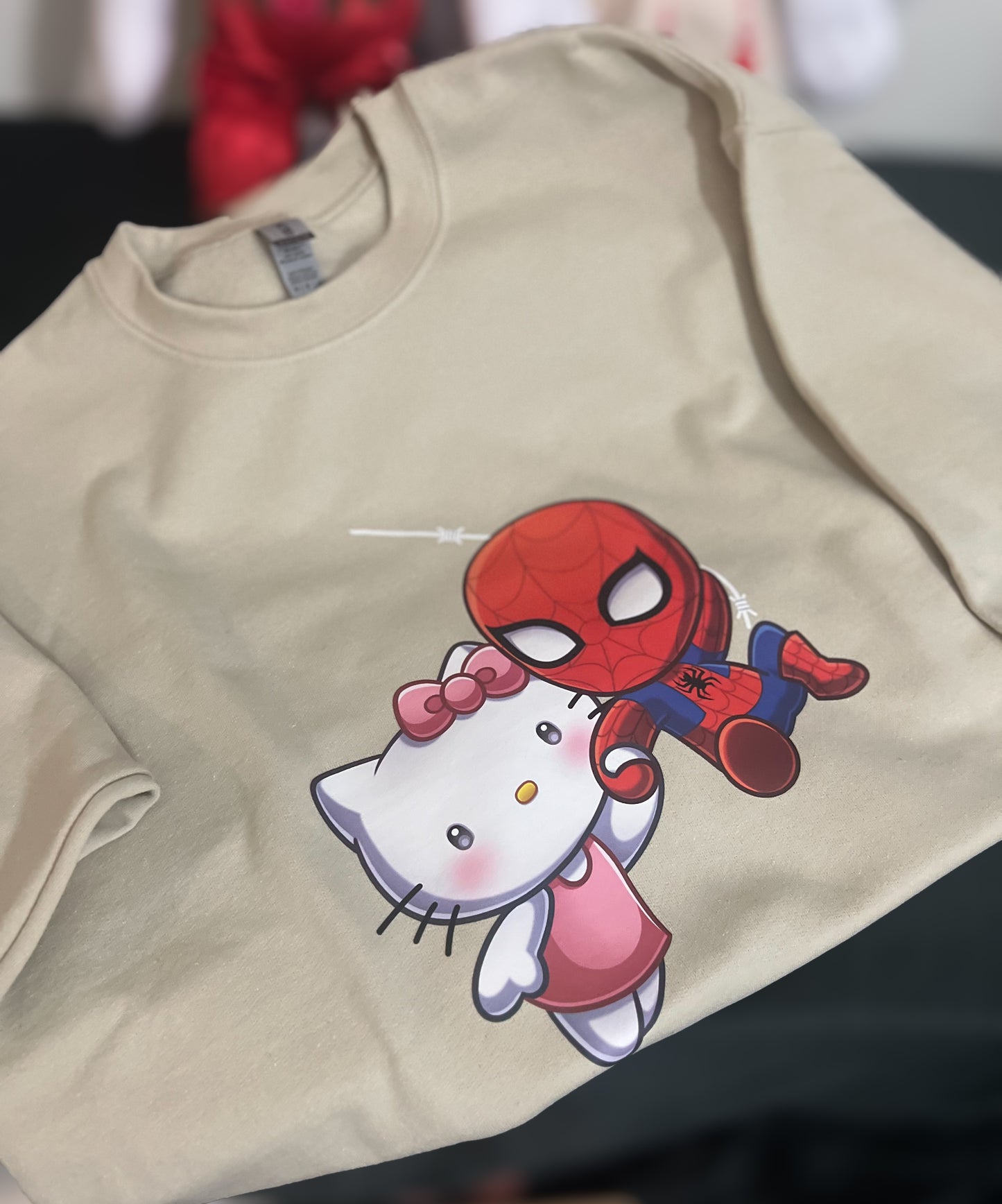 Kitty and Spider-Man Sweatshirt