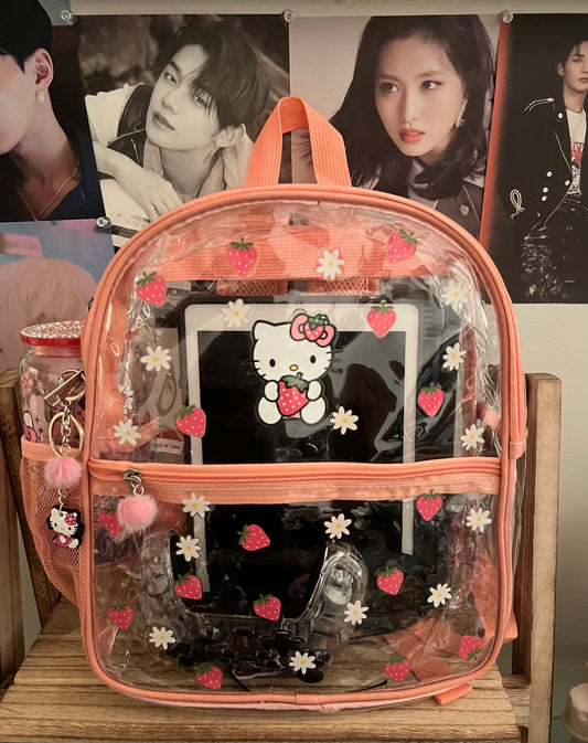 Kitty Themed Transparent Bag