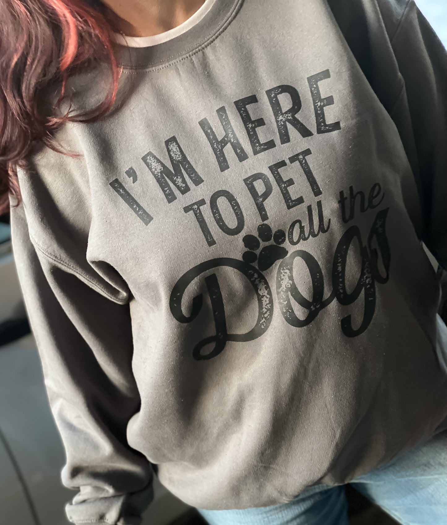 "I'm Here To Pet All The Dogs" Sweatshirt